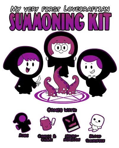 My First Lovecraft Summoning Kit  - lovecraft, hp lovecraft, lovecraft shirt, cthulhu, cthulhu shirt, funny lovecraft shirt, eldritch, reading, gothic horror, fhtagn, cute cthulhu, cute lovecraft, howard phillips lovecraft