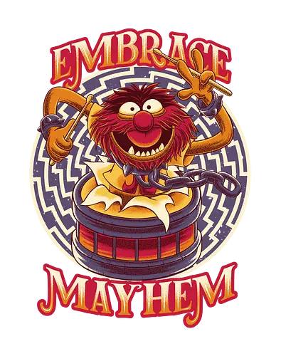 Embrace Mayhem - puppet, Animal, Drummer, Mayhem