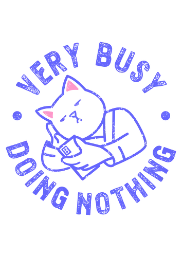 busy cat  - cat, busy, kitty, fun, funny, cute, animal, catlover