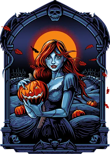 Autumn Wind - pumpkin, trick or treat, horror, girl, halloween, samhain