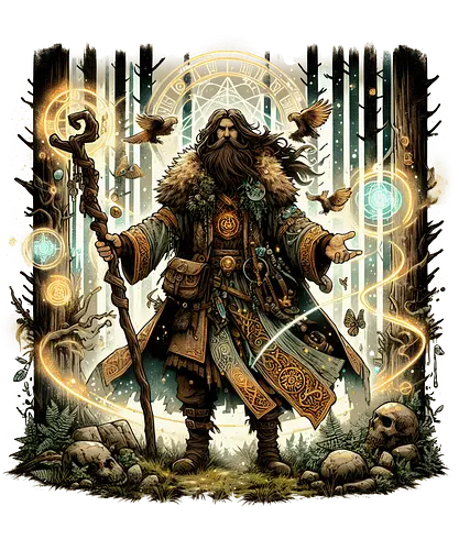 Druid Guardian of the Forest - Druid, Guardian, Forest, Druiden, Beschützer, Wald, wood, character, Charakter, Klasse, Class, Magie, magic, magisch, magical, Dice, D20, Pen and Paper, Roleplay, Rollenspiel, W20, Würfel, Wuerfel, D&D, Dungeons and Dragons, fantasy, Fantasie, Pen and paper, tabletop, RPGs, adventure, Abenteuer, Reise, Travel