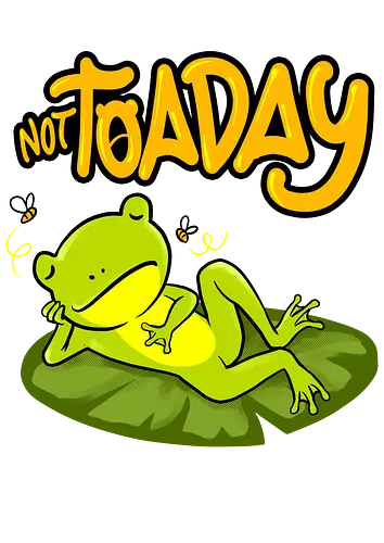 not toaday  - toad, frog, bored, cool, animal, reptile, fun, cute