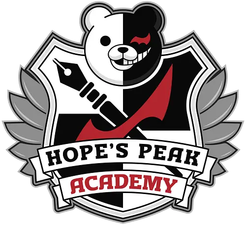 Academy Crest - anime, manga, despair, bear, monobear, video game, gamer, gaming, killing harmony