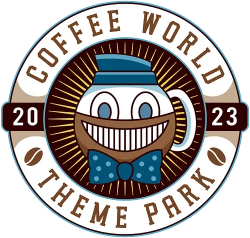 Watery Coffee World Emblem - alan, video game, video games, gaming, gamer, control, american nightmare, deer fest, oh deer diner, coffee thermos, cauldron, lake, night, springs