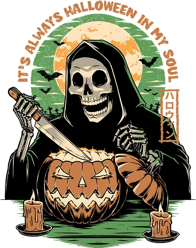 Halloween in my Soul - Halloween, holiday, october, spooky, trick or treat, Carve, Pumpkin Carving, Vintage, Retro Vintage, Scary, Spooky, Creepy, Bat, Skull, Graveyard, Grave, Skull, Skeleton, Pumpkin