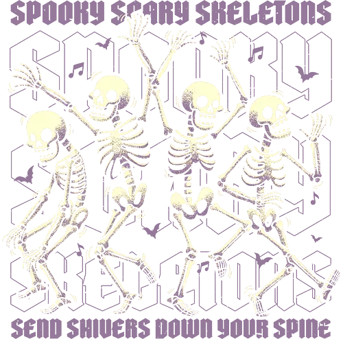 Spooky Skeletons Dance - halloween, creepy, spooky, autumn, skull, skeleton, graveyard, pumpkin, dance, scary, music, Spooky Season, Haunted House.