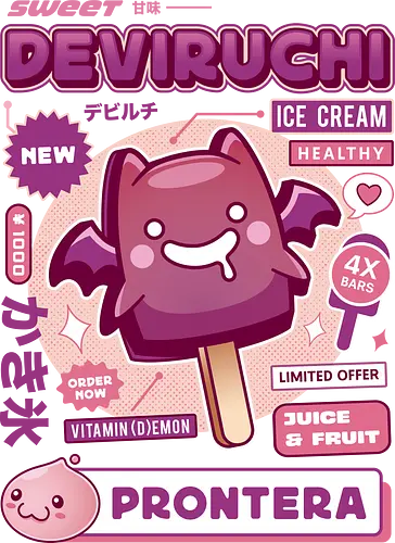 Deviruchi Ice Cream - ragnarok online, slime, mmorpg, jrpg, poring, angeling, deviling, deviruchi, ragnarok mobile, geffen dungeon, gaming, video game, gamer, ragnarok eternal love, ragnarok origin