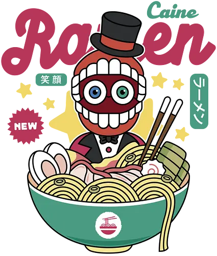 Ringleader Caine Ramen - the amazing, digital circus, pomni, jax, kinger, zooble, ragatha, gangle, digital circus, the amazing circus, tadc, clown, jester, cartoon, kaufmo, ramen