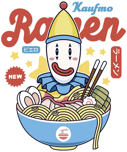 Kaufmo Clown Ramen - the amazing, digital circus, pomni, jax, kinger, zooble, ragatha, gangle, digital circus, the amazing circus, tadc, clown, jester, cartoon, kaufmo, ramen