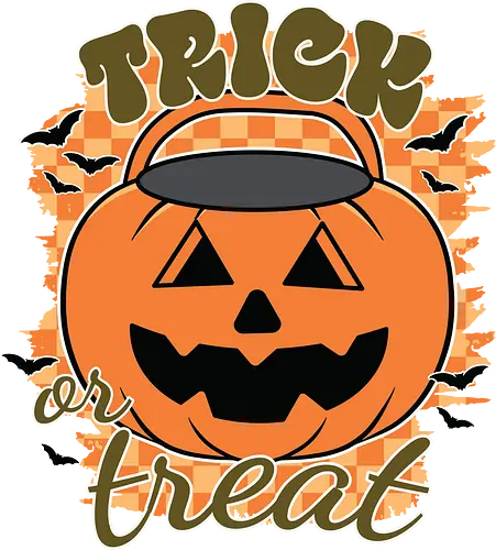  Trick or Treat  - halloween, jack-o'-lantern, bats, trick or treat, festive, pumpkin, spooky, orange, celebration