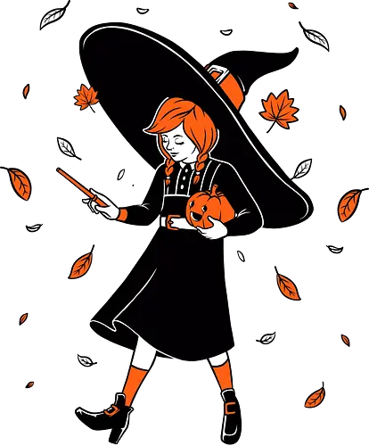 Salt Witch Girl - salt, mashup, brand, labels, fun, autumn, fall, halloween, holiday, october, spooky, trick or treat, Vintage, Retro, Scary, creepy, pumpkin, witch