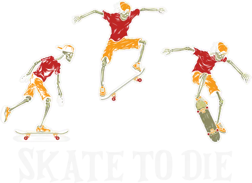 SKATE TO DIE - skateboarders, tricks, skateboarding, movement, adventure, youthful, dynamic, sports