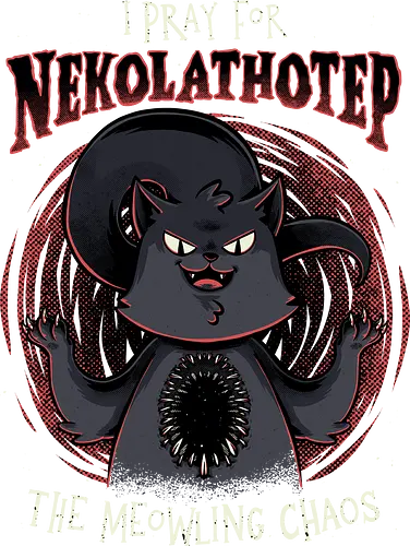 Nekolathotep - Lovecraft Cat God - H.P. Lovecraft, Nyarlathotep, cat, pet, demon, chaos, neko, horror, kawaii, cute, horror, cosmic horror, space