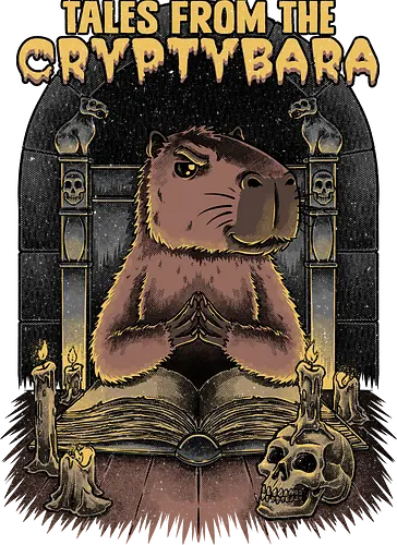 Capybara Tales - Tv Shows, Horror, Anthology, Paranormal, Dark, capybara, creepy, scary, skull, Skeleton, horror, horror comedy, classic horror, horror host, pet, animal, book