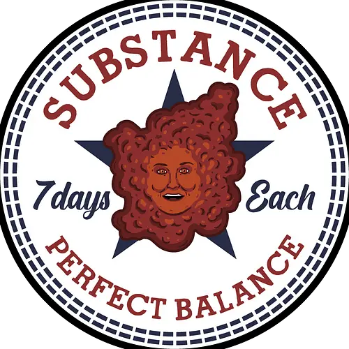 Substance! - the-substance, substance, movies, horror, funny, hollywood, demi-moore, logo, mashup