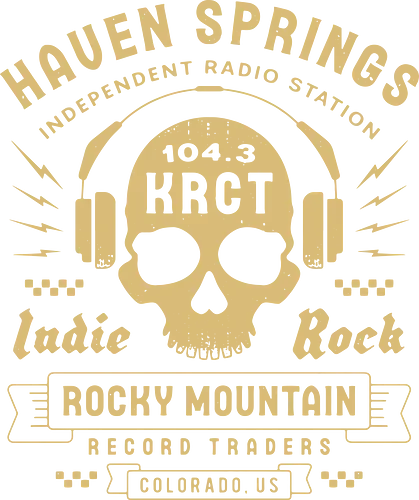 Haven Springs Radio Emblem - life, strange, Chloe, Max, rachel, arcadia, bay, butterfly, before the storm, video game, gaming, gamer, rocky mountain record traders, the black lantern, haven springs