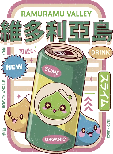 Ramuramu Valley Energy Drink - maplestory, pink bean, maplestory 2, maple story, slime, yeti, orange mushroom, kawaii, anime, chibi, ragnarok online, video game, gaming, gamer, zakum helm