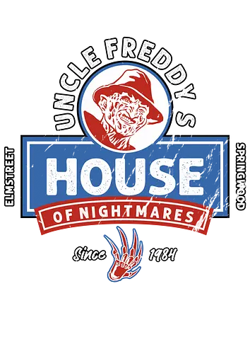 uncle freddy's - horror, halloween, cool, cute, movie, logo, nightmare, dream, monster