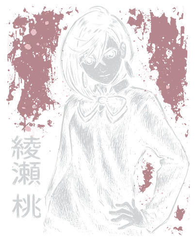 Girl with Psychokinesis - psychokinesis, alien, ghost, spirits, yokai, silhouette, figure, sketch, pink, dark, raw, splatter, girl, anime, manga, xmorfina