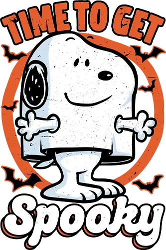 Spooky Beagle Halloween - Halloween, Spooky, Spooky Season, Mystery, Candy, Horror, October, Surprise, creepy, ghost, trick or treat, cute, boo, pet, beagle, dog, comic, bat, bats, peanuts