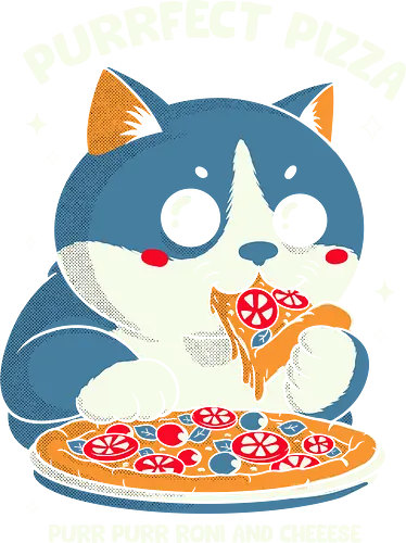 Pizza Cat - cats, cat, funny, pizza