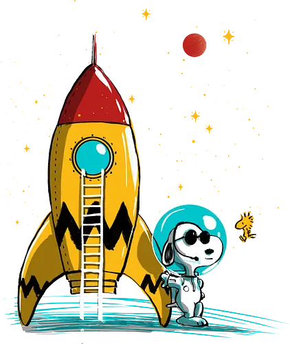 Space explorer - comics, cute, space, cartoon, charlie brown