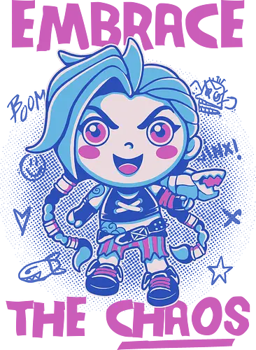 embrace the chaos - arcane, Gaming, chibi, kawaii, Gaming, lol