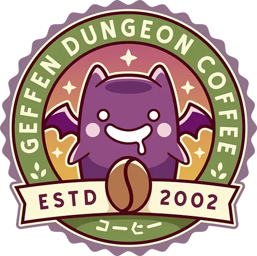 Geffen Dungeon Coffee - online, slime, mmorpg, jrpg, poring, angeling, deviling, deviruchi, ragnarok, geffen dungeon, gaming, video game, gamer