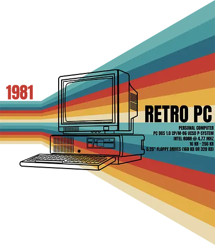 Retro PC - retro, vintage, pc, computer, 80s