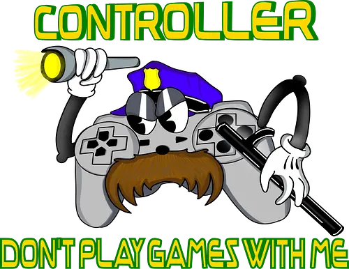 Controller - Don't Play Games (Spiel keine Spielchen) - Controller, Gamer, Videospiele, lustig, Humor, Gaming, Design, Level, Spiel, Retro, Arcade, Spielkonsole, Zocker, Controller-Wächter, Spaß, Nerd, Geek, Gamepad, Geschenk, gaming, Multiplayer, gamer, video game, online, rpg