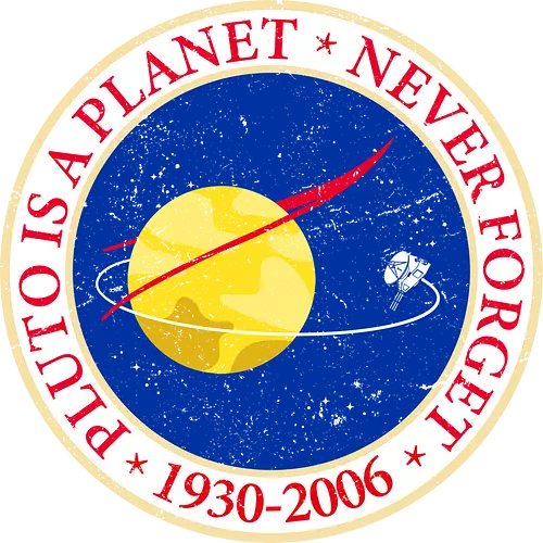 Pluto is a planet - pluto, planets, solar system, galaxy, retro, vintage