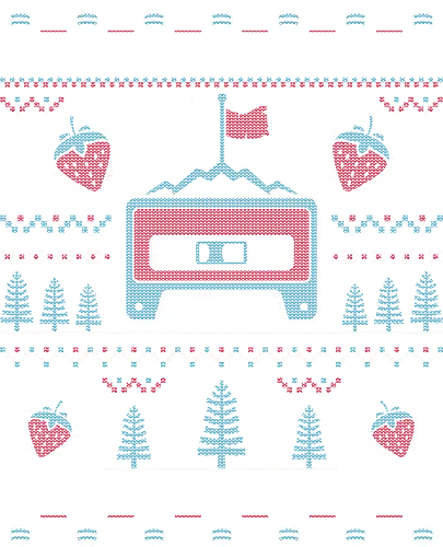 Celeste Mountain Ugly Sweater - celeste, celeste game, madeline, strawberry, strawberries, gaming, gamer, celeste mountain, video game, video games, videogame, videogames, indie, indie game, christmas, xmas, ugly christmas sweater