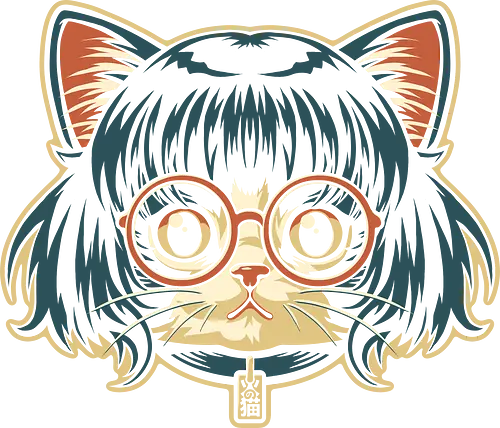 Cute Bob Hair Cat wear Sunglasses - cat wear sunglasses, introvert, read book, kawaii, cute cat, pop art, internet meme, funny, viral, trending, instagram, tiktok, vintage colors, retro design, cat meme, pet, facebook meme, meme viral, funny meme, hype, cat lover, kitten, kitty