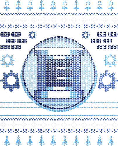 E Tank Ugly Sweater - the blue bomber, Christmas, xmas, ugly chirtsmas sweater, mega, rockman, arcade, gamer, gaming, video games, robot, etank, e tank, servbot, misadventures of tron bonne, tron bonne, dr wily