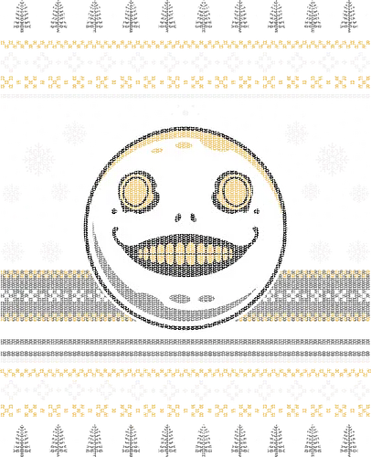 Emil Ugly Sweater - gamer, video games, gaming, anime, emil, automata, replicant, gestalt, 2b, a2, 9s, yorha, robot, grimoire weiss, drakengard, ugly christmas sweater, xmas, Christmas, Automata