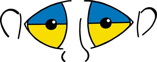 Augen Ukraine - Augen, Comic, Comic Style, Comic Stil, Zeichnung, Ukraine