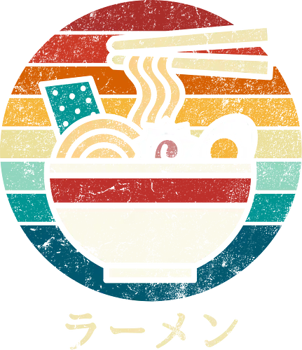 Ramen vintage - ramen, sushi, retro, vintage, japan