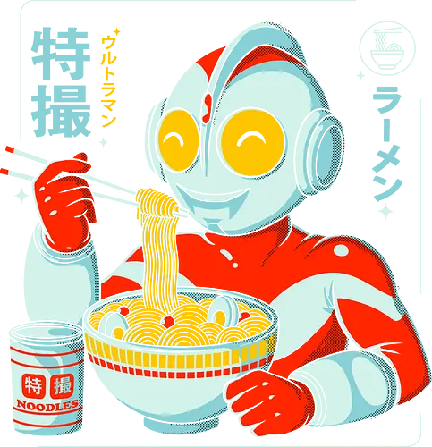 Ultraramen - food, lamen, ramen, noodles, anime, manga, kaiju, tokusatsu, japan, ultra