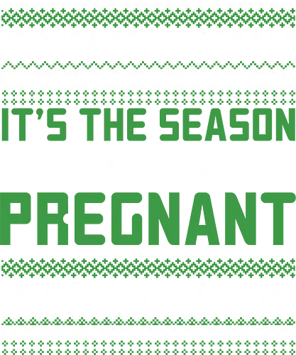 It's the season to be pregnant - christmas, holiday, sweater, pregnancy, festive, green, snowflakes, winter, celebration, trees