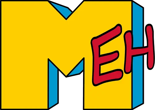 MEH - retro, music, superheroes, 80s, 90s, logo