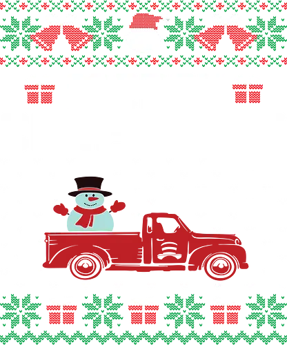 Merry Christma - christmas, snowman, truck, festive, holiday, presents, snowflakes, seasonal, pattern, merry christmas