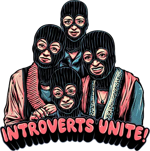 Introverts Unite - Funny, humor, sitcom, tv show, classic, retro