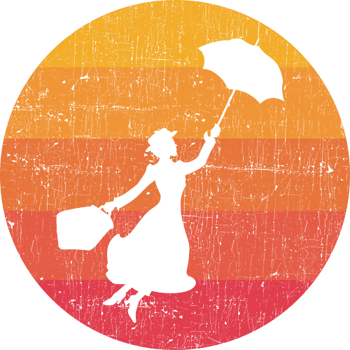 Catch The Wind Embrace The Magic - abstract, classic, fantasy, fly, keeper, magic, minimalist, nostalgia, parasol, pop art, popart, retro, umbrella, vintage, popculture