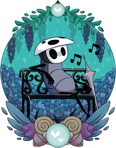 Quirrel - game, gamer, indie game, indie, hollow, Bug Knight, Bounty Hunter, metroidvania, video game, games, gaming, ghost, silksong, little ghost, knight, castlecore, blue, cozy, hornet, quirrel