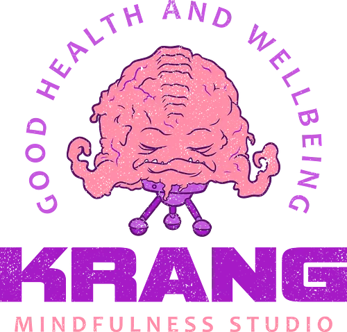 Krang Mindfulness Studio - 80s, 90s, anxiety, brain, funny, krang, meditation, mental health, mindfulness, popculture, relax, retro, vintage, yoga