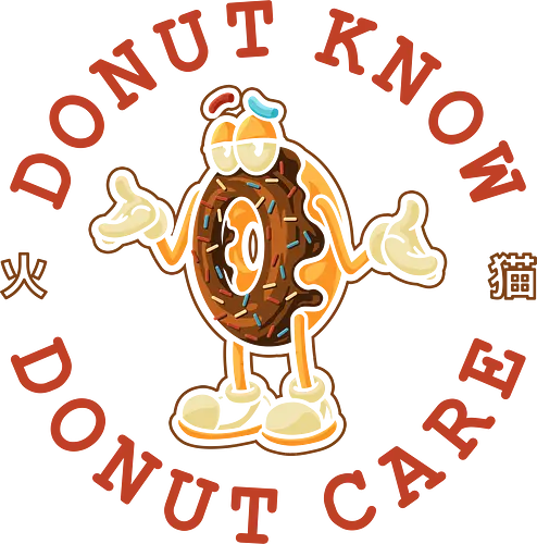 Donut Know Donut Care - don't care, idgaf, donut, sweet, cute, kawaii, introvert, anti human, hate morning, hate poeple, anti social, funny, memes, internet meme, parody, humor, hilarious, foodies, fast food, diet, sugar, vintage, retro