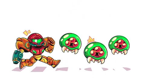 The Metroids - Bounty Hunter, Bounty Hunter, super metroid, games, metroidvania, beatles, abbey road