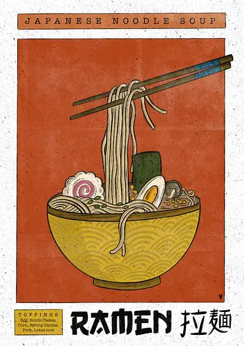 Vintage Ramen - Japan, Ramen, Food, Vintage, Ramenlover