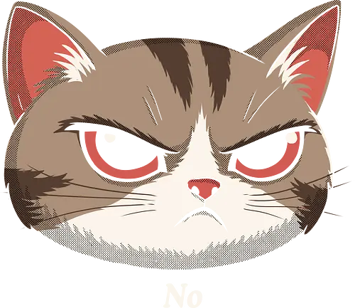 No - cats, cat, cute, meme, funny, fun, humor, bored, bored, cat, no, no today, not today