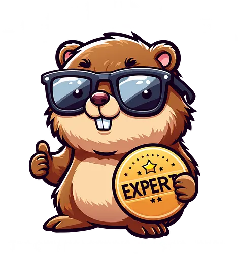 Expert GROUNDHOGS. The only meteorologists we trust. - groundhog, sunglasses, expert, meteorologist, cartoon, badge, humorous, trust, witty, animal